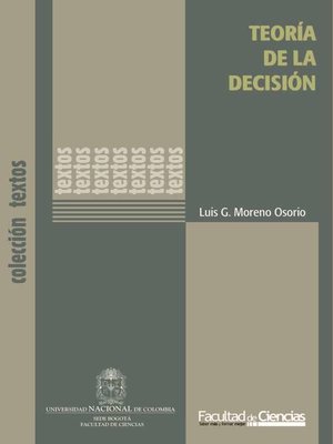 cover image of Teoría de la decisión